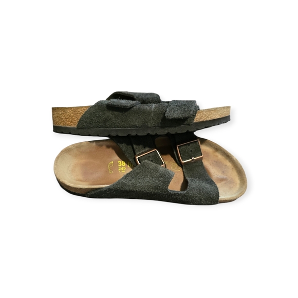 Birkenstock Arizona sandals in mocha brown suede leather 38 - Picture 3 of 7